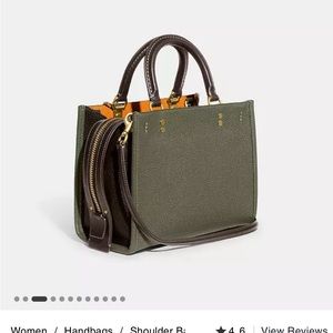 Army Green Coach Purse.